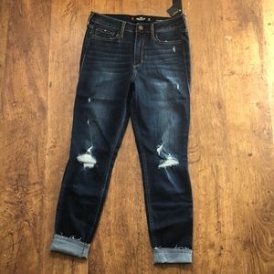 Juniors Hollister Highrise super skinny crop jeans